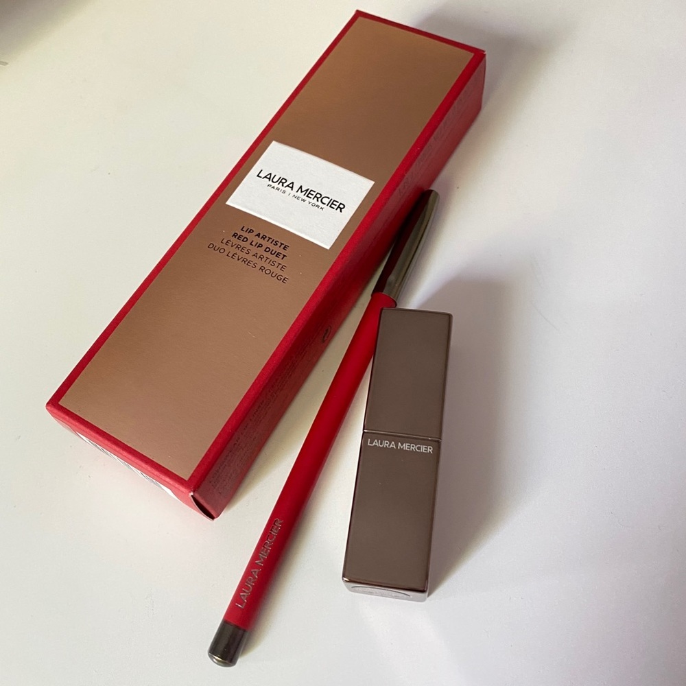 Laura Mercier Lip Artiste Red Lip Duet Set